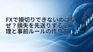 FXで損切りできないのはなぜ？損失を先送りする心理と事前ルールの作り方