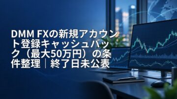 DMM FXの新規アカウント登録キャッシュバック（最大50万円）の条件整理｜終了日未公表