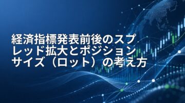 経済指標発表前後のスプレッド拡大とポジションサイズ(ロット)の考え方