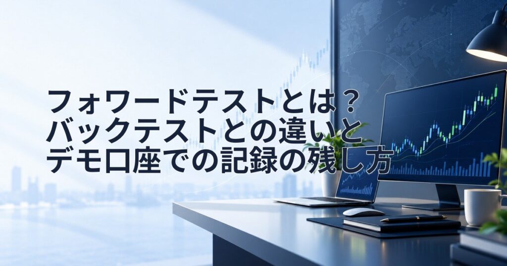フォワードテストとは?バックテストとの違いとデモ口座での記録の残し方