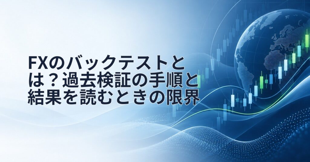 FXのバックテストとは?過去検証の手順と結果を読むときの限界