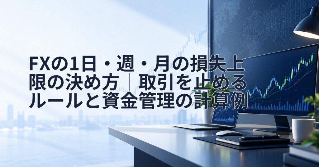 FXの1日・週・月の損失上限の決め方|取引を止めるルールと資金管理の計算例