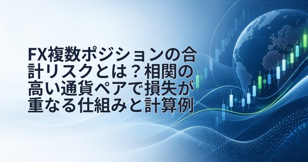FX複数ポジションの合計リスクとは?相関の高い通貨ペアで損失が重なる仕組みと計算例