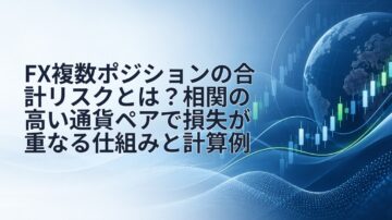 FX複数ポジションの合計リスクとは？相関の高い通貨ペアで損失が重なる仕組みと計算例