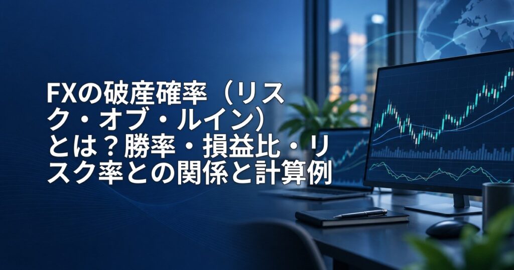 FXの破産確率（リスク・オブ・ルイン）とは？勝率・損益比・リスク率との関係と計算例