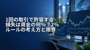1回の取引で許容する損失は資金の何％？2％ルールの考え方と限界