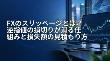 FXのスリッページとは？逆指値の損切りが滑る仕組みと損失額の見積もり方