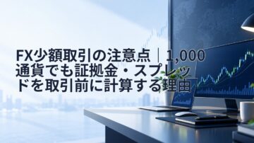 FX少額取引の注意点｜1,000通貨でも証拠金・スプレッドを取引前に計算する理由
