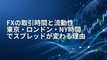 FXの取引時間と流動性｜東京・ロンドン・NY時間でスプレッドが変わる理由