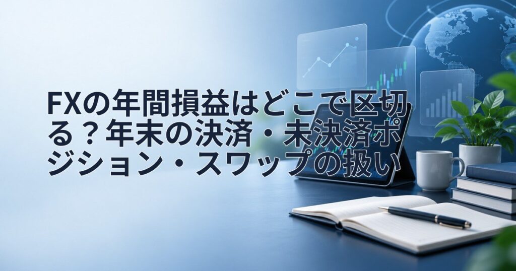 FXの年間損益はどこで区切る?年末の決済・未決済ポジション・スワップの扱い