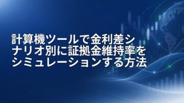 計算機ツールで金利差シナリオ別に証拠金維持率をシミュレーションする方法