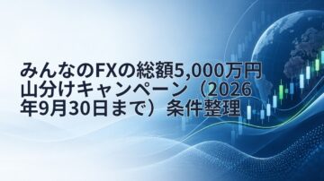 みんなのFXの総額5,000万円山分けキャンペーン（2026年9月30日まで）条件整理