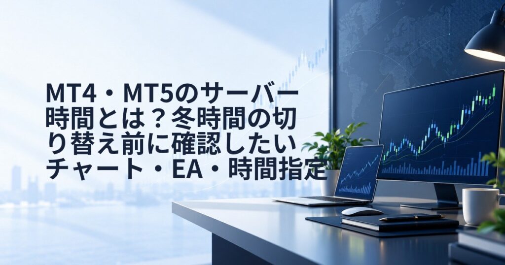 MT4・MT5のサーバー時間とは？冬時間の切り替え前に確認したいチャート・EA・時間指定