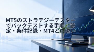 MT5のストラテジーテスターでバックテストする手順｜設定・条件記録・MT4との違い