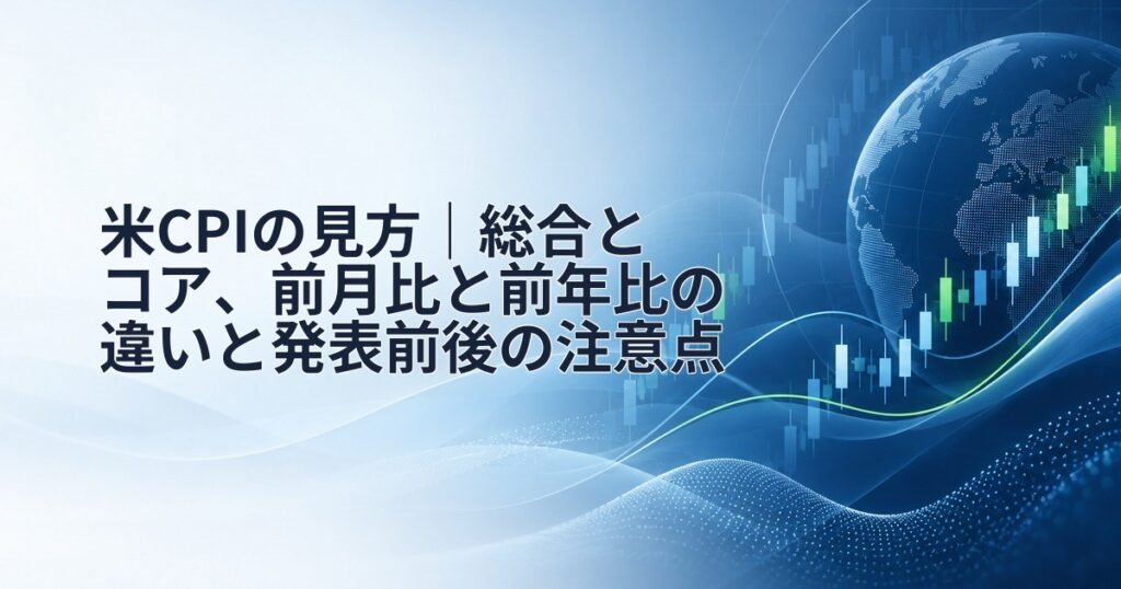 米CPIの見方｜総合とコア、前月比と前年比の違いと発表前後の注意点