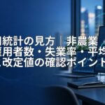 米雇用統計の見方|非農業部門雇用者数・失業率・平均時給と改定値の確認ポイント