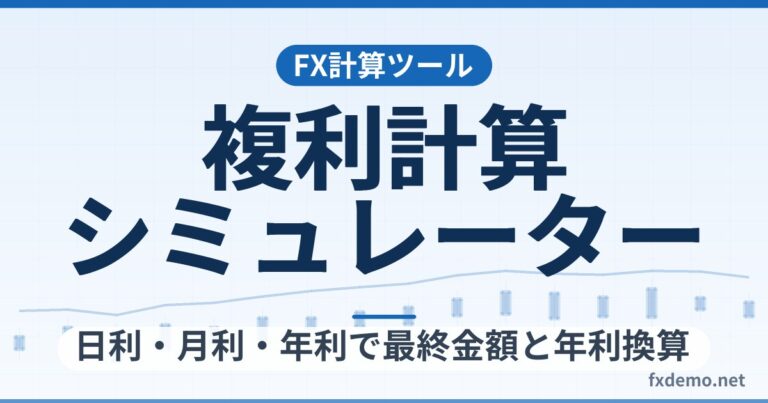 FX複利計算シミュレーター｜日利・月利・年利で最終金額と年利換算