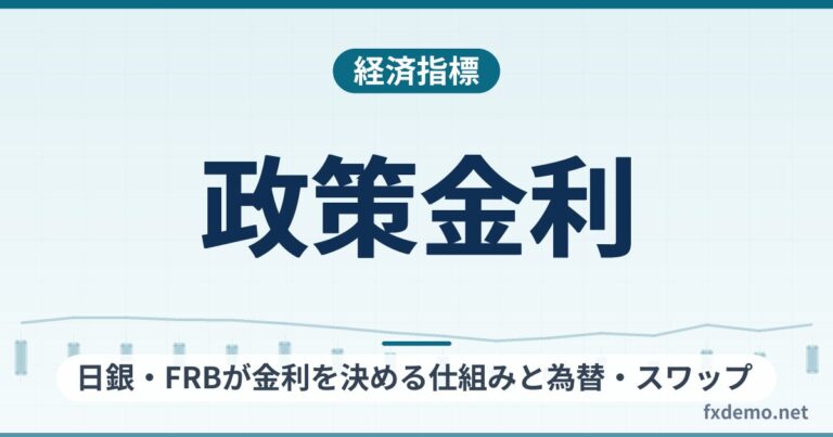 政策金利とは？日銀・FRBが金利を決める仕組みと為替・スワップとの関係